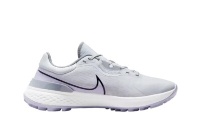 Nike React Infinity Pro 2 Spikeless Golf Shoes Grey DJ5593-005 Men's Size 8