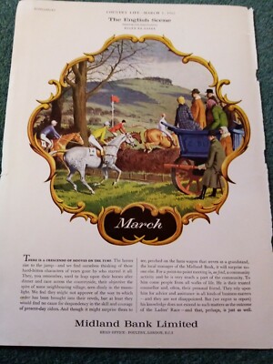 El7 Ephemera 1962 advert midland bank march point to point 