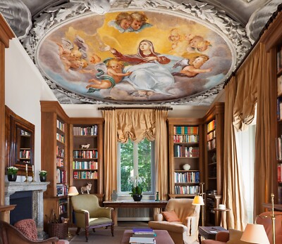 3D Cute Angel G3775 Ceiling WallPaper Murals Wall Print Decal Deco Erin 2023