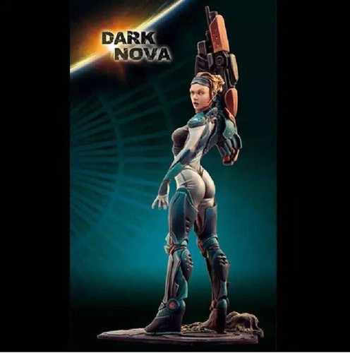 1/32 Resin Cyberpunk Modellbausatz Space Beautiful Girl unbemalt - Bild 4 von 6