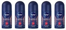 NIVEA Men Dry Impact Deodorant Roll-On 50ML 72HR Protection 5 Pack