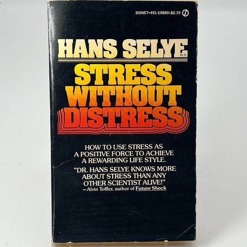 1975 Stress Without Distress By Hans Selye Paperback Book