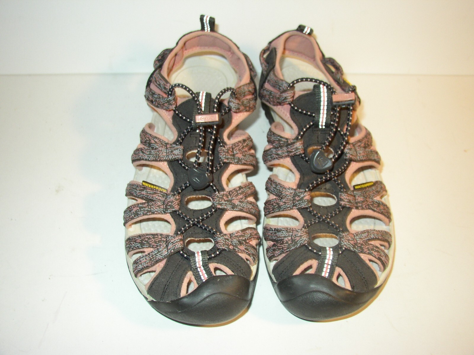 Sandali donna KEEN rosa nero impermeabili outdoor punta chiusa escursionismo misura 9 5