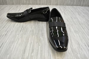 faux patent leather loafers
