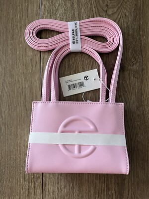 Telfar small shopping bag bubblegum pink
