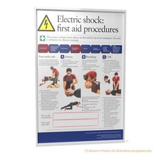 Electric Shock First Aid Poster / A4 / A3 / A2 