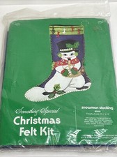 Something Special Snowman Stocking Christmas Felt Kit