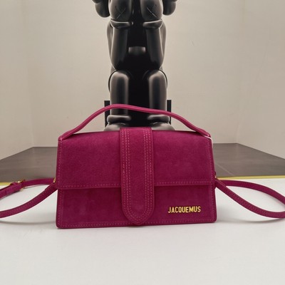Jacquemus suede Class all-in-one shoulder crossbody bag size: 24cm