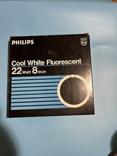 Box of 12/Philips Circline/Cool White Flourescent Lights 22 watt/8 Inch FC8/