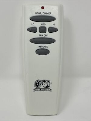 Ceiling Fan Remote Control Replacement for Hampton Bay Hunter UC7078T White 