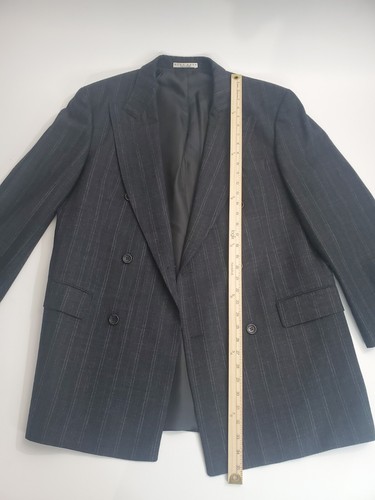 Hugo Boss Men's Long Sleeve Wool Button Striped Blazer Jacket, 46R - Picture 9 of 13