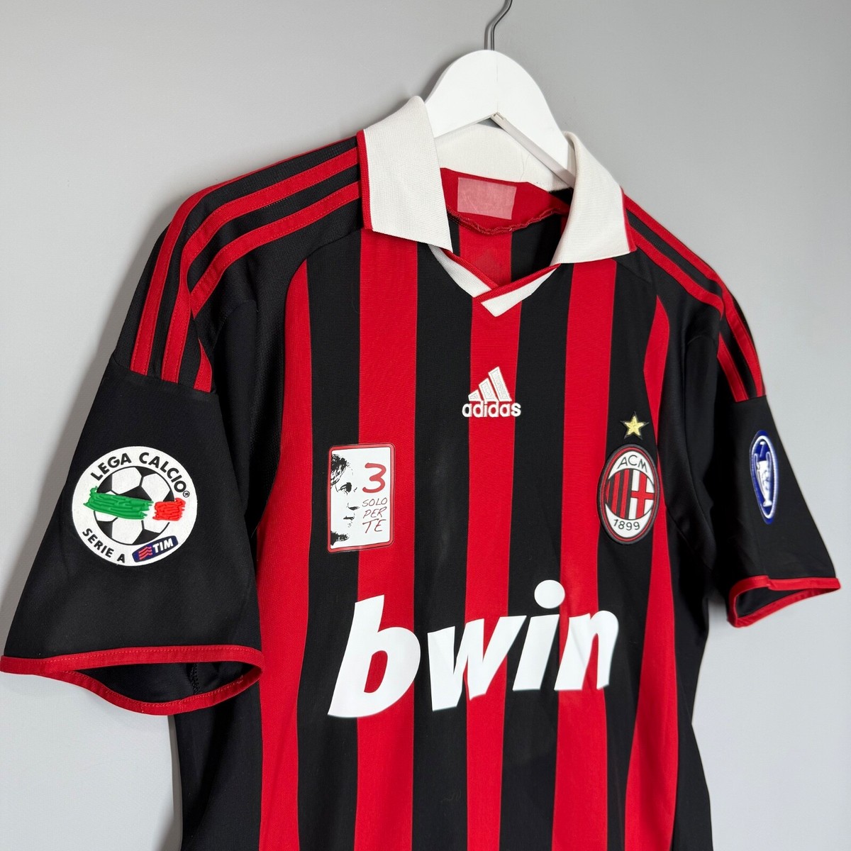 AC MILAN ITALY 2009 2010 HOME SHIRT JERSEY #32 BECKHAM SIZE S