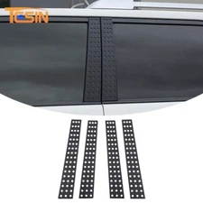 Black Window B pillar Post Protector Decor Cover Trim For 4Runner 10+Accessories