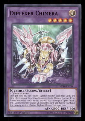 Yugioh Diplexer Chimera #MP19-EN184 2019 Gold Sarcophagus Tin Mega Pack LP