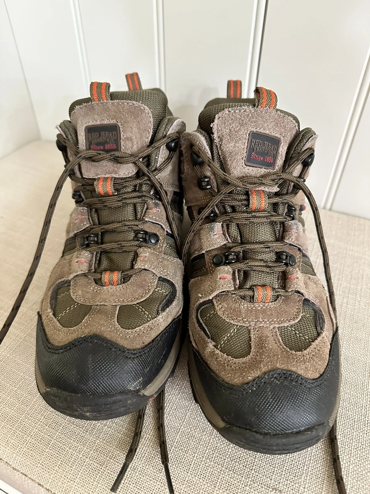 Red Head Men's Hiking Boots Shoes Waterproof Brown Leather P4115WER Size 9 M