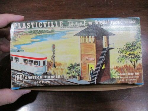 Torre de interruptores Plasticville escala HO 2402-79 Bachmann Bros.Railroad ajuste a presión construcción | Zustand: Used