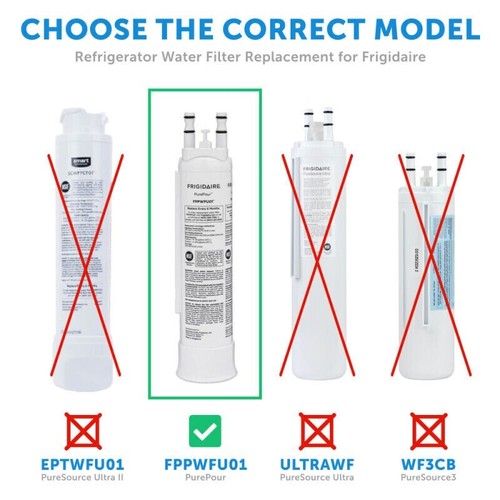 3Pack FPPWFU01 PWF-1 Refrige Genuine Frigidaire PurePour Water &Ice Filter New - Picture 2 of 2