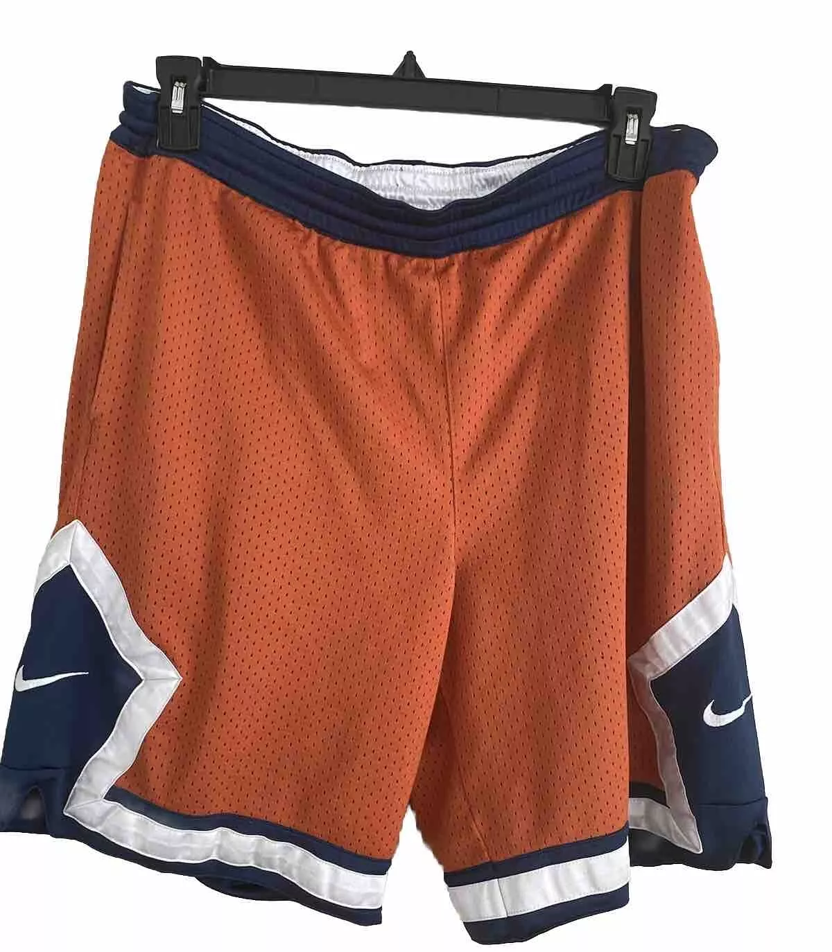 SHORT DE BASKET BALL VINTAGE NIKE SUPREME COUR CLASSIQUE CERCEAUX ORANGE GRAND