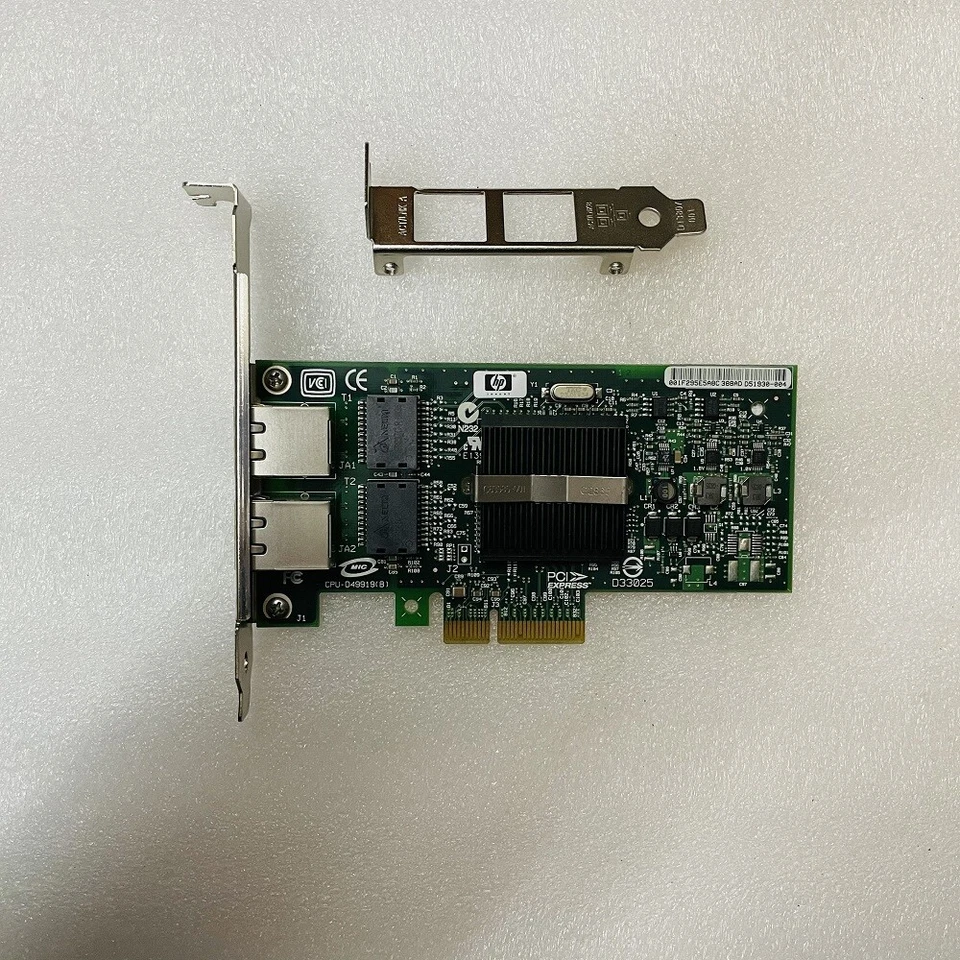 HP NC360T EXPI9402PT PRO/1000 Dual Port Server Adapter PCI-E Network Card 82571 - Image 2 of 4