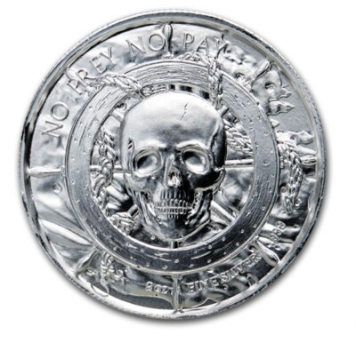 Elemetal Privateer Series Siren (Mermaid) 2 oz .999 Silver Round