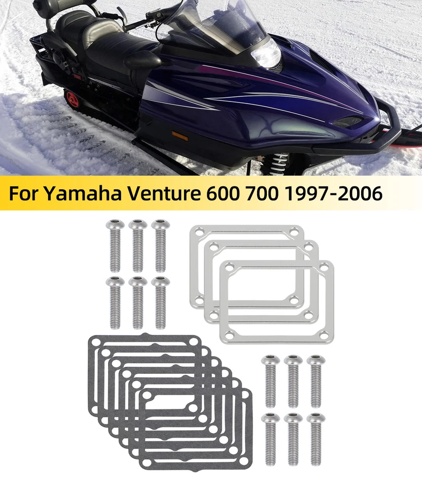 Performance Reed Spacer Kit w/Hardware For 1997-2005 Yamaha 600 & 700 CC Triples Foto 2 de 4