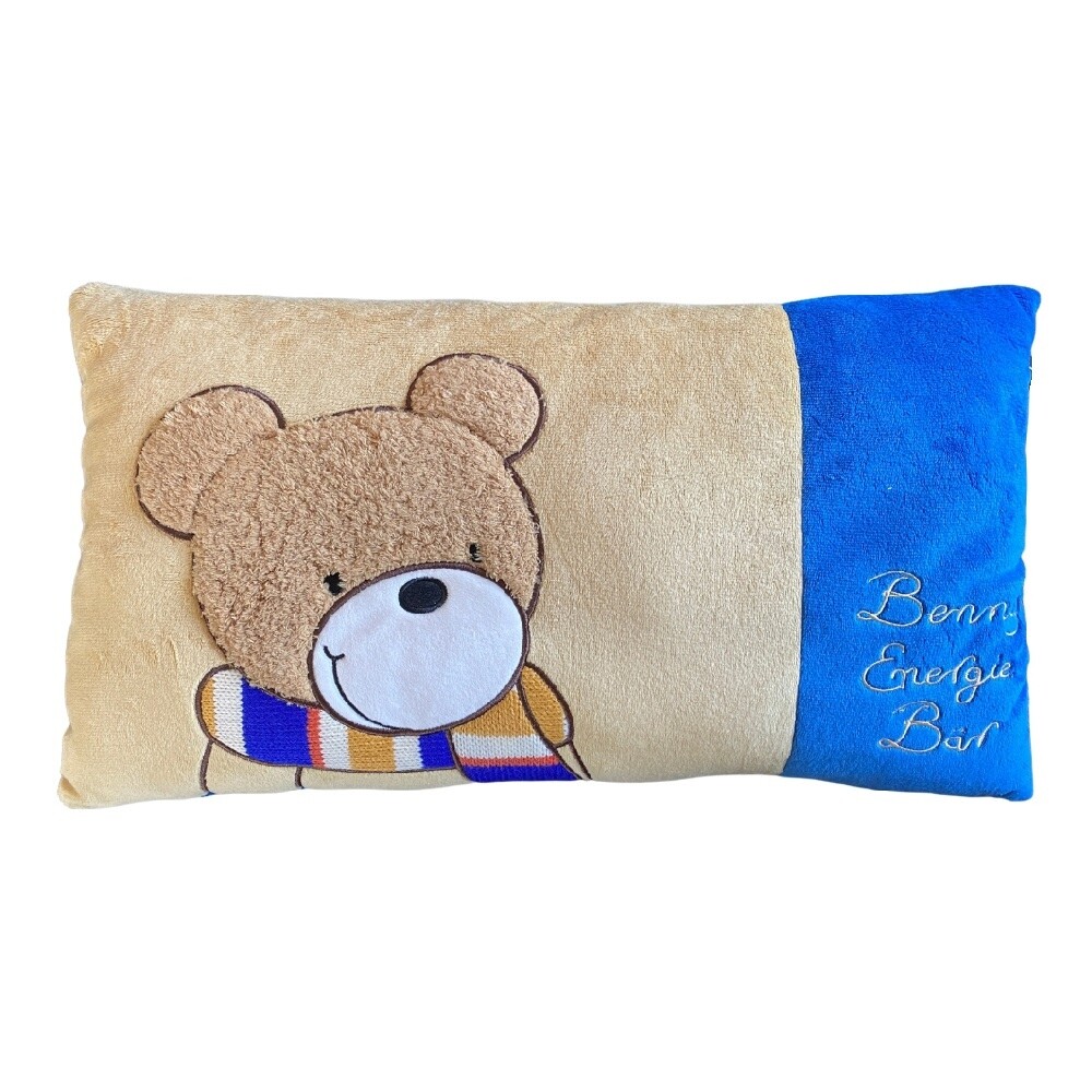 Benny Energiebär - Wohlfühlkissen Benny braun/blau - 100% Polyester