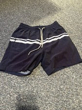 Fair Harbor Swim Shorts/Medium/Blue-White Line