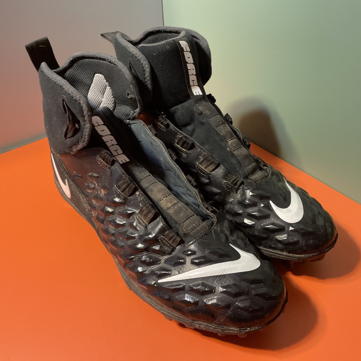 Nike Force Savage Varsity AQ8155-001 Black Football Cleats Shoes Men’s  Size 14