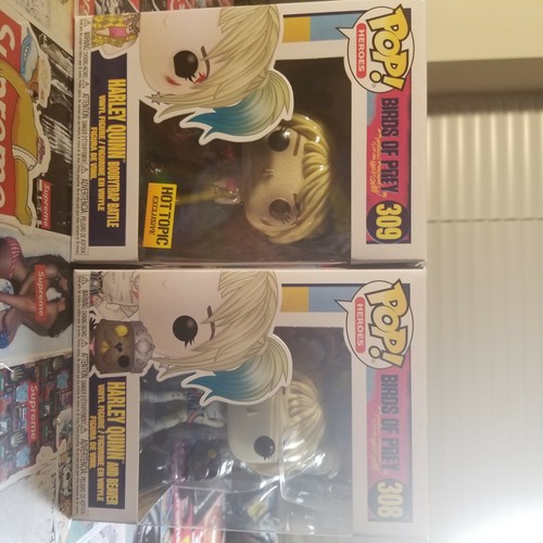 Funko Pop! Heroes: Birds of Prey - Harley Quinn w/Beaver & Harley Boobytrap - Picture 9 of 9