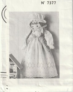 Patron Couture Modes Et Travaux N 7377 Poupee Range Pyjama Ebay