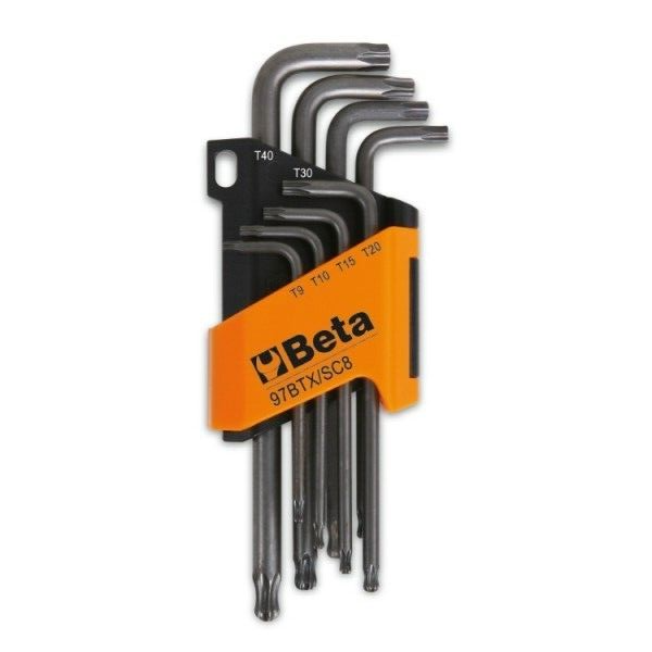 Set 8 chiavi a brugola Torx con un'estremità sferica Beta 97BTX/SC8