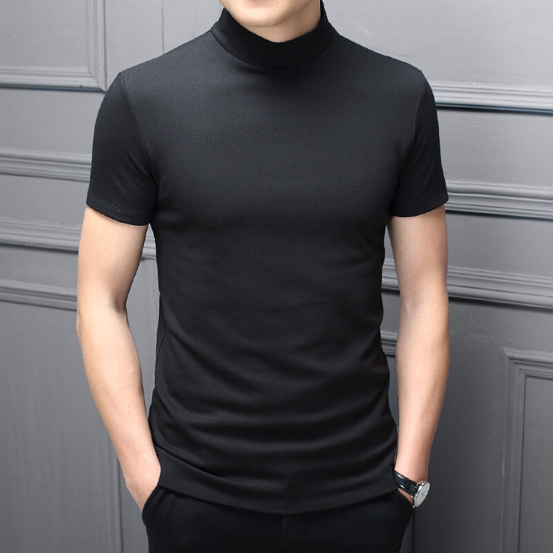 Mens Casual T-Shirt Plain Tops Short 