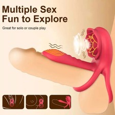 Penis Cock Ring Vibrator G-spot Dildo Clit Massager Sex Toy For Women Men Couple