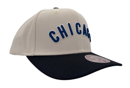 Mitchell & Ness MLB Chicago Cubs Off Word Pro Crown Coop Collection Snapback Hat - Picture 7 of 12