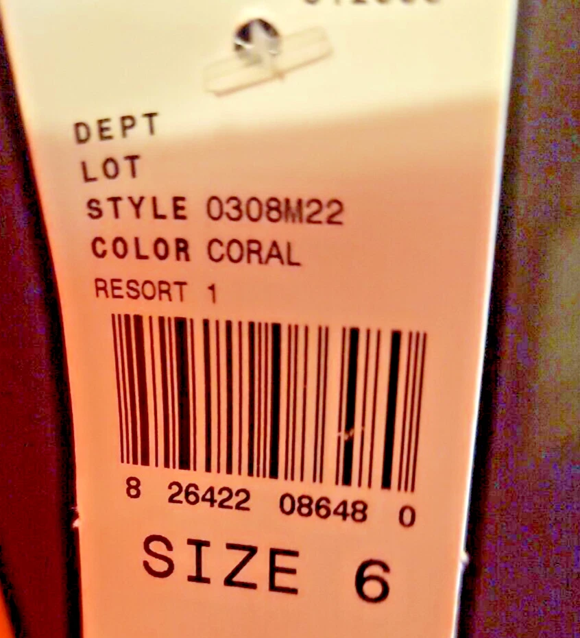 Alyx Abito Spalla Fredda con Collana Attaccata Corallo Taglia 6 (T45)