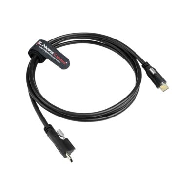 Netzkabel für Blackmagic Pyxis Monitor Doppelsperre USB-C Typ C 30cm SchwarzSYNC