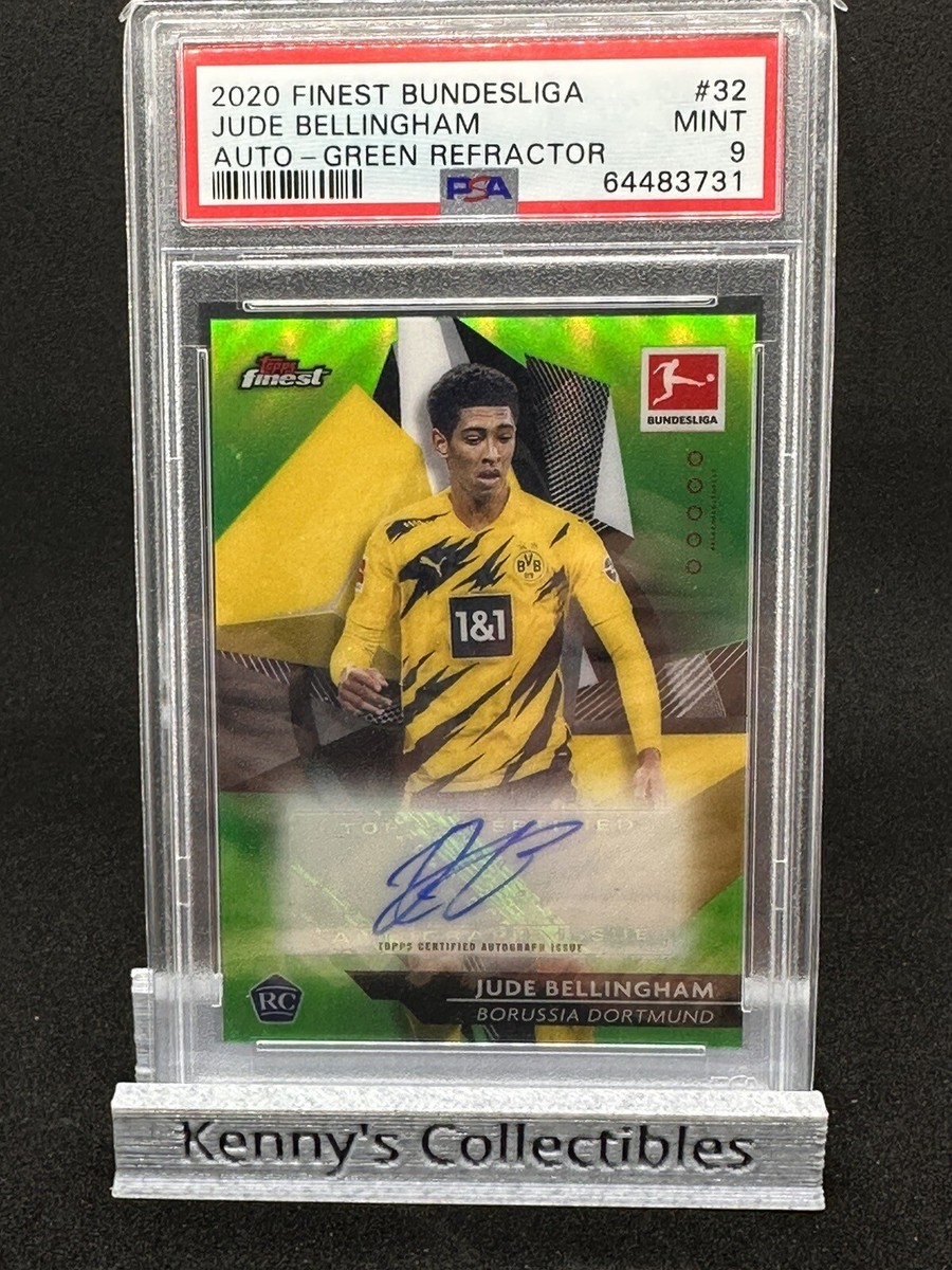 2020 Topps Finest Bundesliga Jude Bellingham Rookie Green Auto /50 