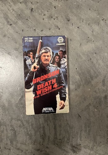 Death Wish 4: The Crackdown (VHS, 1989)