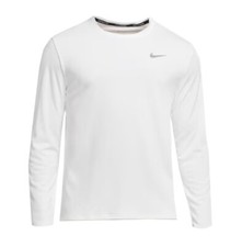 Nike Dri-Fit Miler UV Long Sleeve Running Top FB7071-100 Sports Gym Tee Shirts