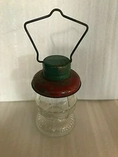 Vtg. T.H. STOUGH Jeanetta PA Gelatin Sugar Starch Corn Syrup Lantern Glass Jar