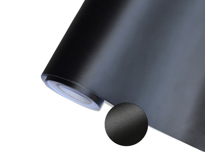 6,10 /m² Auto Folie Rauh Schwarz Matt 15m x 152cm Luftkanäle Car Wrap