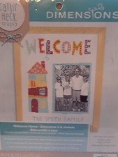 Cross Stitch Kit  Dimensions Personalized Family Welcome Home 70-35349 new