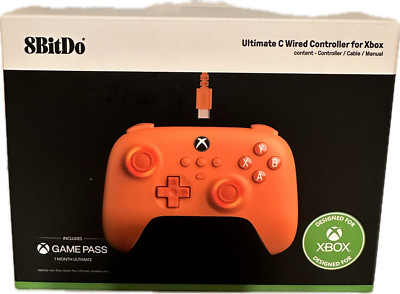 8BitDo Ultimate C Wired Controller for Xbox with Fire Ring Hall Effect Joysticks