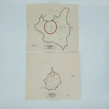 Original WWII WW2 German Military General Government Warsaw 1940 Economic map