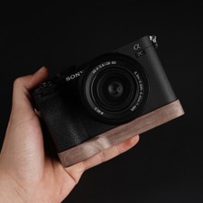 Wood Wooden Camera Grip Baseplate Handle Holder For Sony A7C2 A7CR Camera 60g