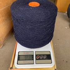 100 lambswool yarn cone color in blue K1