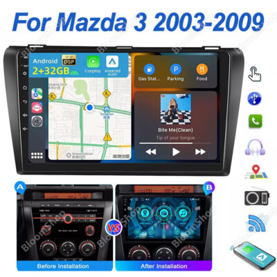 For Mazda 3 2004 2005 2006 2007 2008 Android13 Car Stereo GPS Navi Carplay Radio