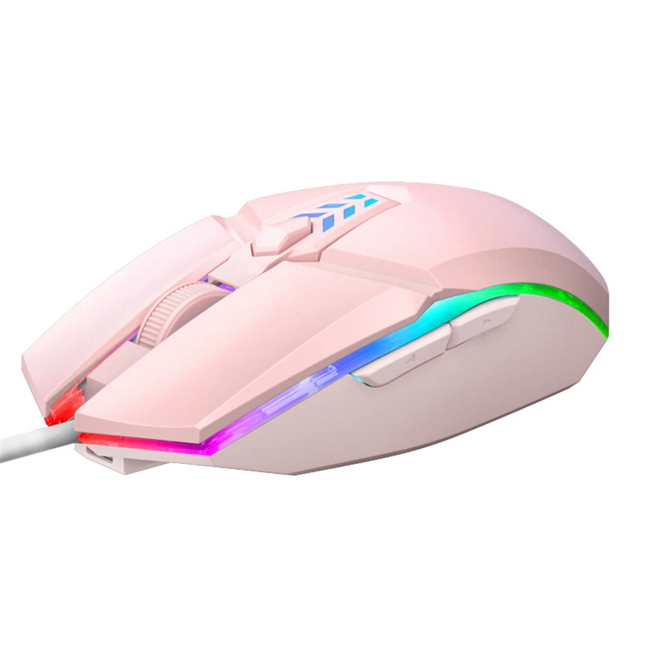 Wired Gaming Mouse 1600 DPI Optical 6 Button USB Mouse With RGB BackLight - Image 2 of 4
