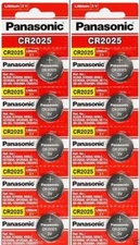 10 x Fresh PANASONIC CR 2025 CR2025 CR-2025 LITHIUM COIN CELL Battery Exp 2030