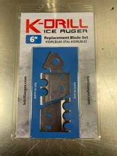 K-DRILL NEW OEM Ice Auger 6.5" Replacement Blade Kit # IDRLBL65